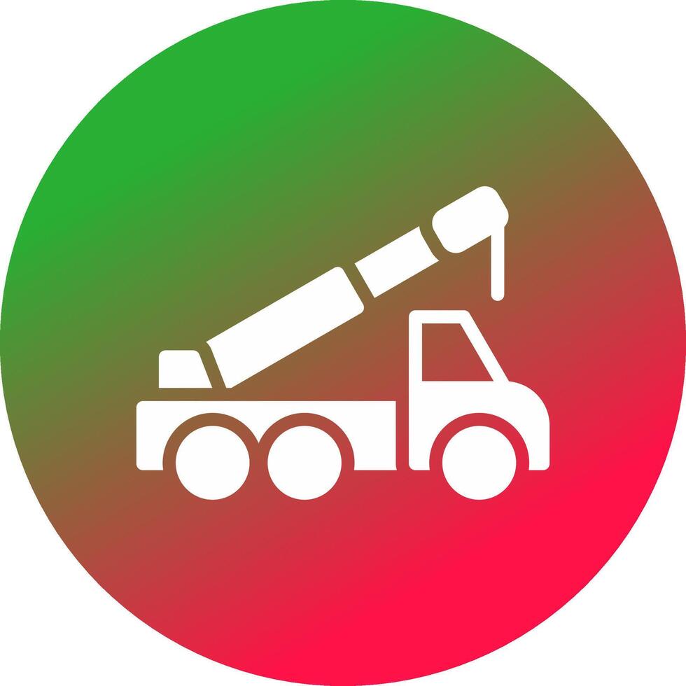 Crane Truck Creative Icon Design vector