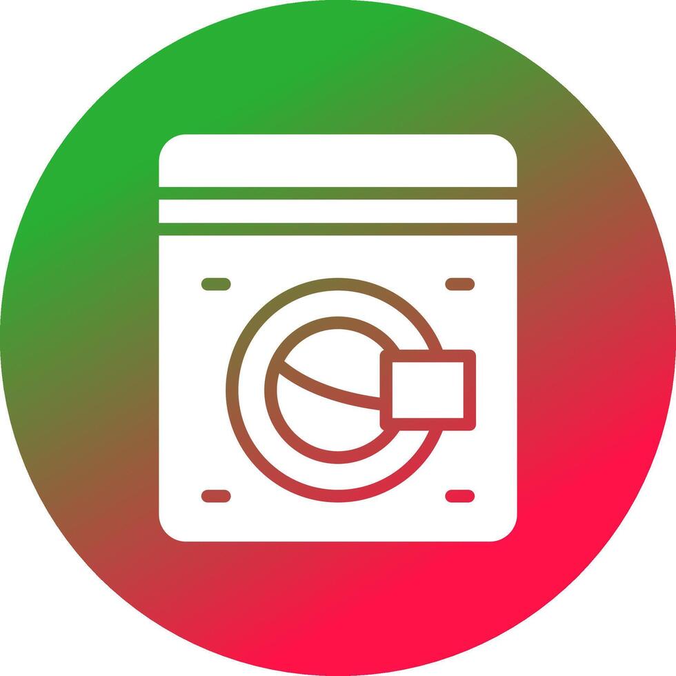 Washing Machine Creative Icon Design vector