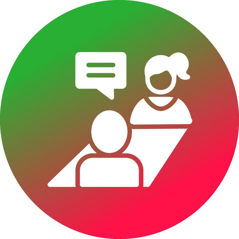 Job Interview Creative Icon Design vector