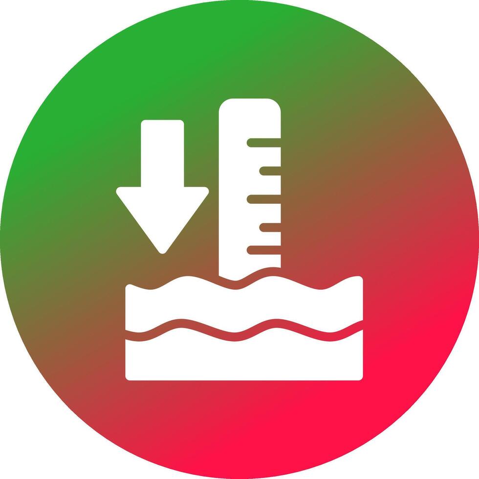 Low Tide Creative Icon Design vector