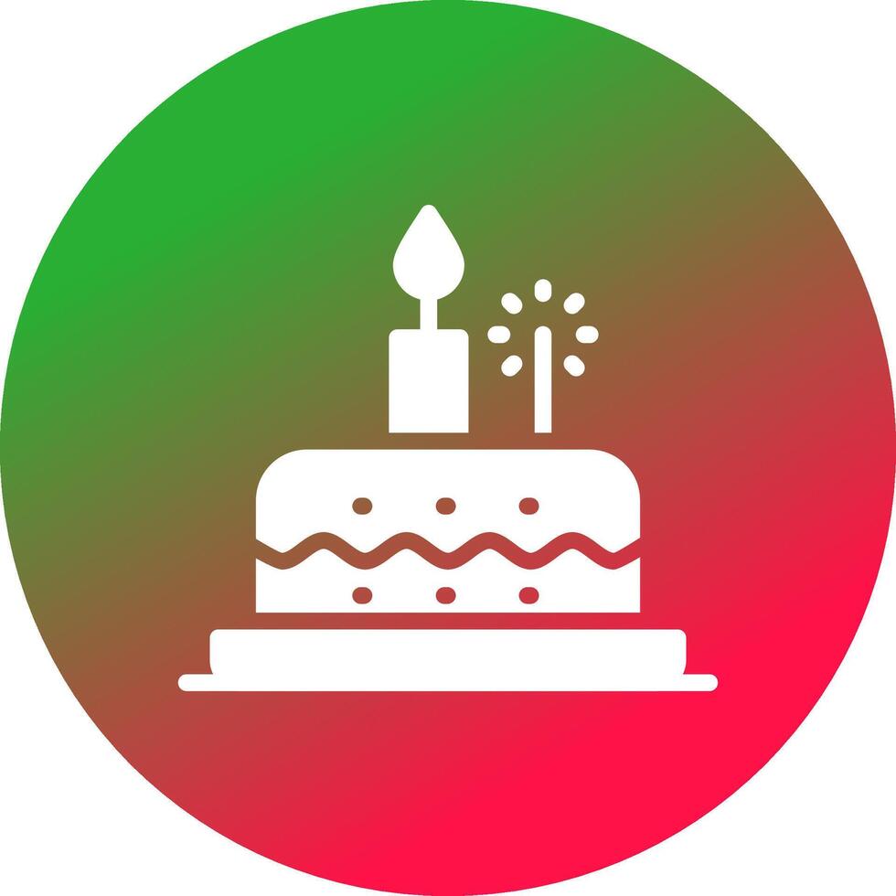 Birthday Cake Creative Icon Design vector