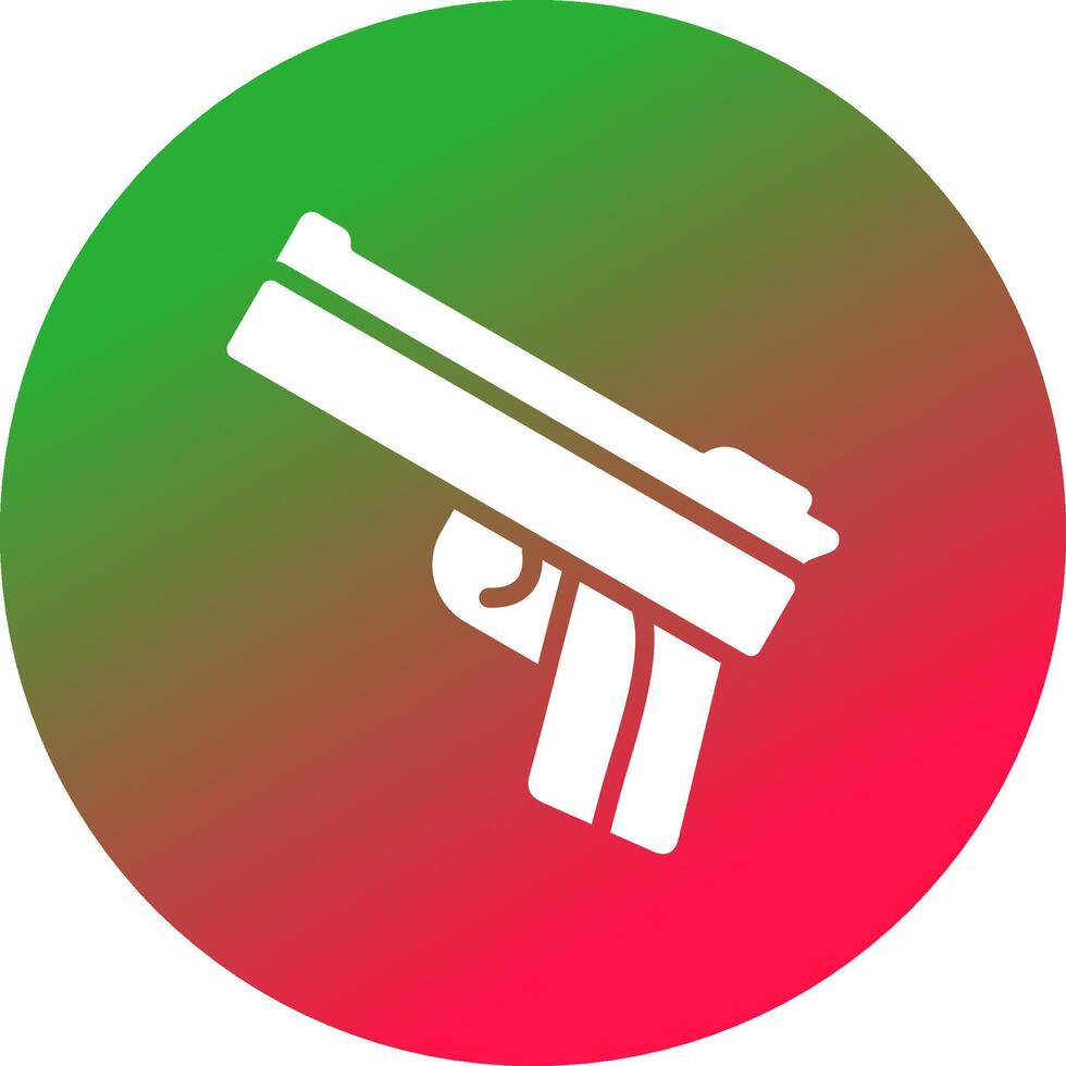 Police Gun Creative Icon Design vector