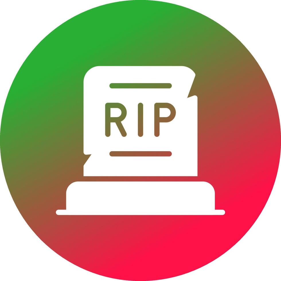 Grave Creative Icon Design vector