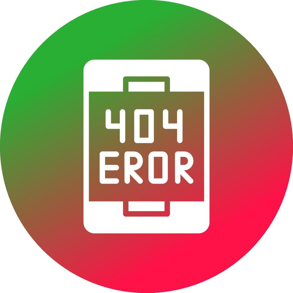 Error Creative Icon Design vector