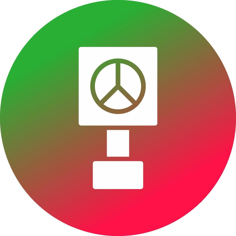 Peace Sign Creative Icon Design vector