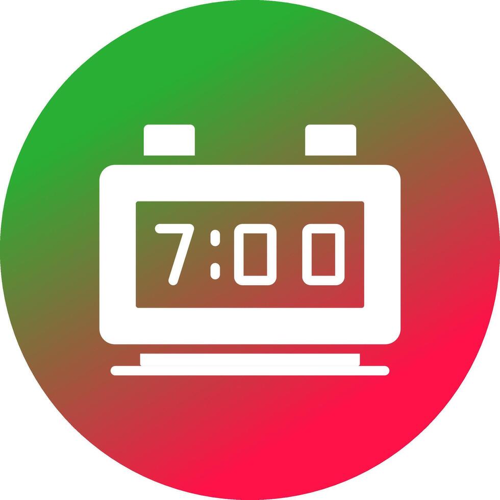 Digital Clock Creative Icon Design vector