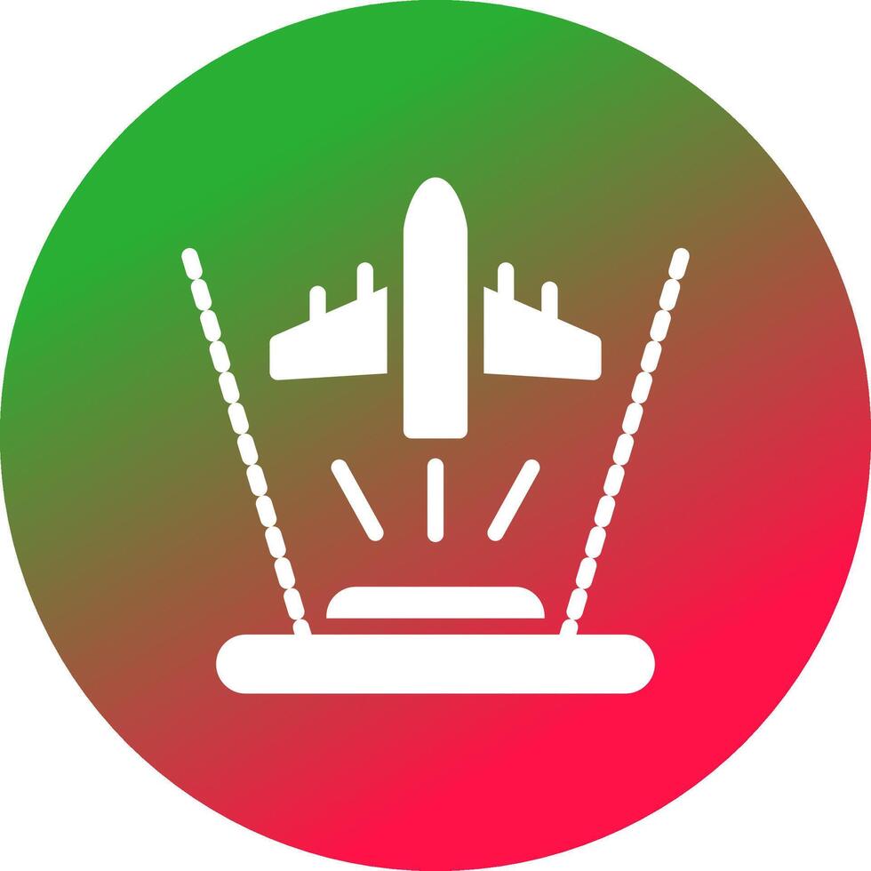 Ar Flight Training Creative Icon Design vector