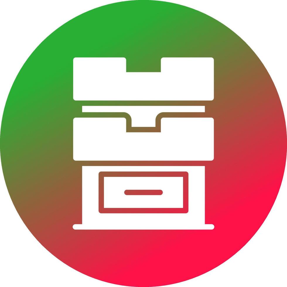 Drawers Creative Icon Design vector