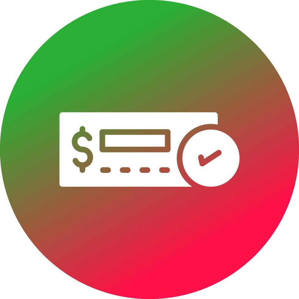 Cheque Deposit Creative Icon Design vector