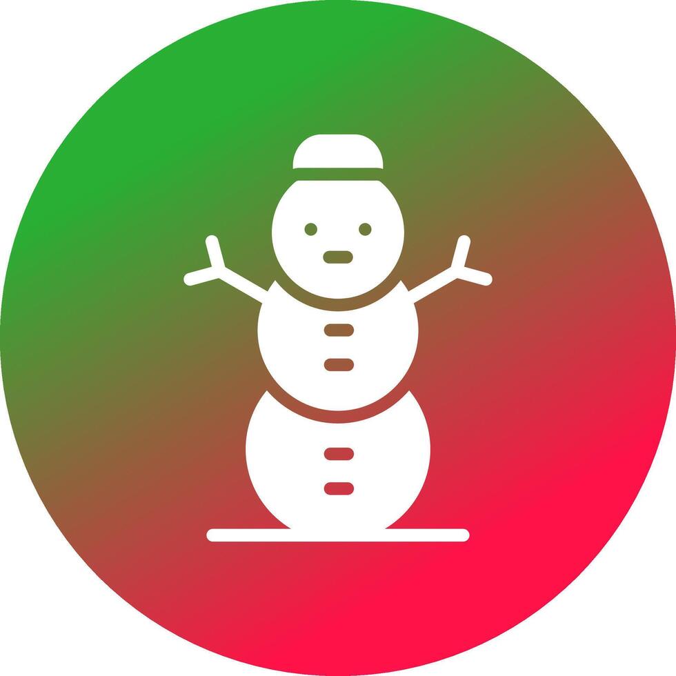 Snowman Creative Icon Design vector