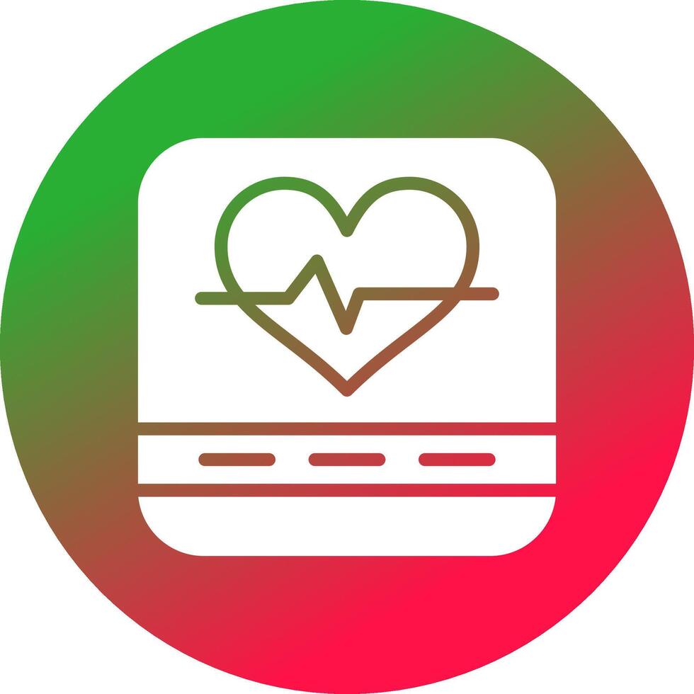 Heart Rate Creative Icon Design vector