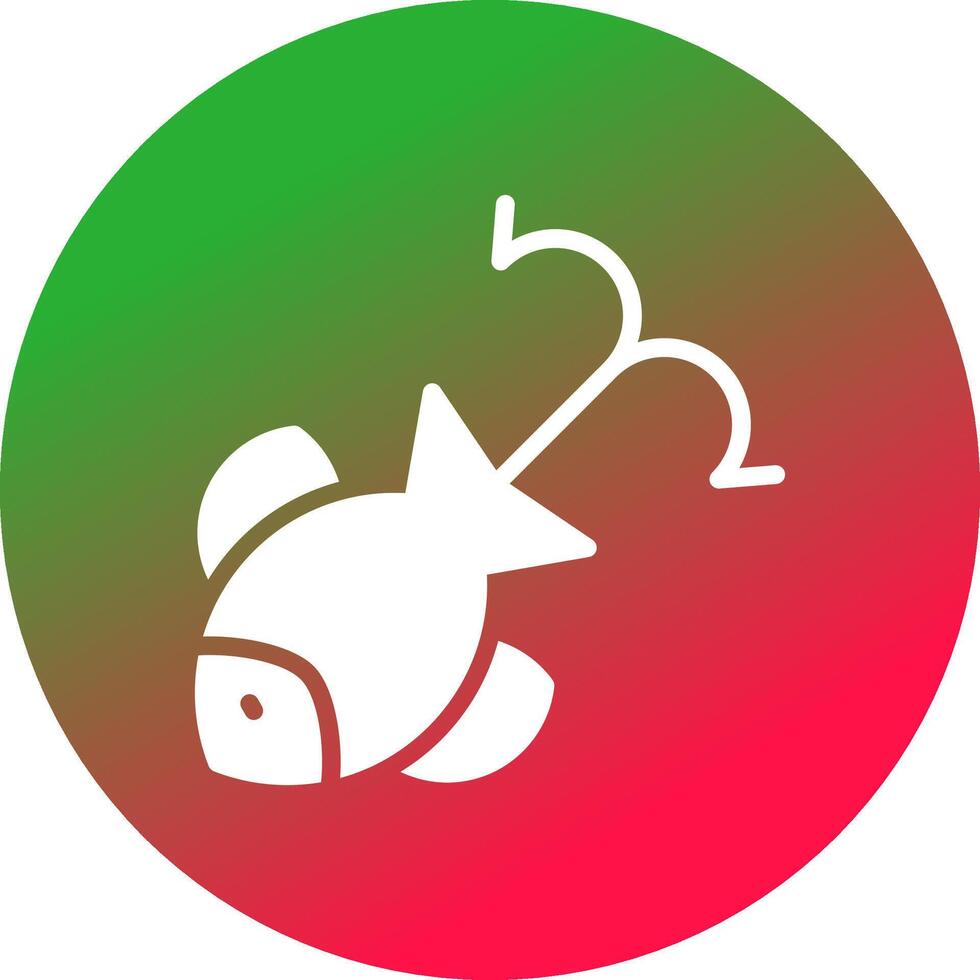 Fish Attractant Creative Icon Design vector