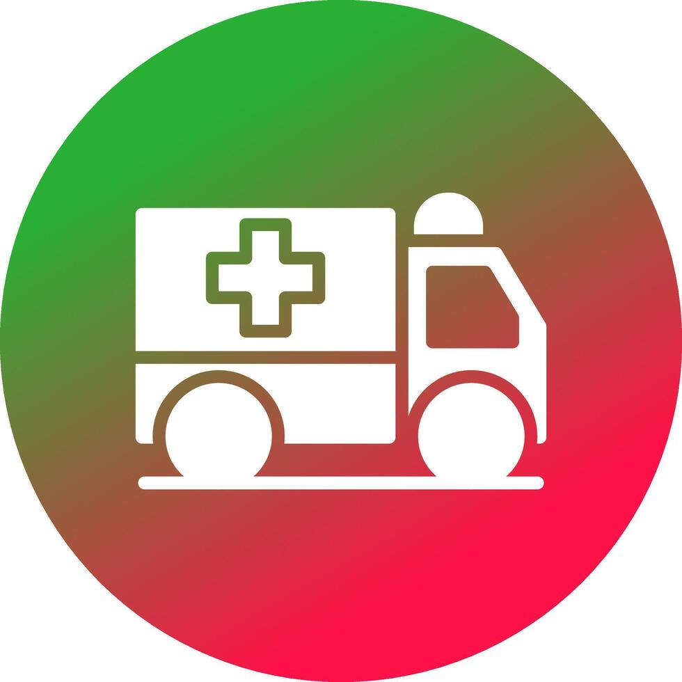 Ambulance Creative Icon Design vector