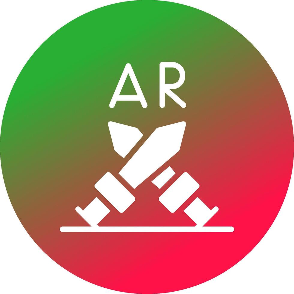 Ar Fighting Creative Icon Design vector