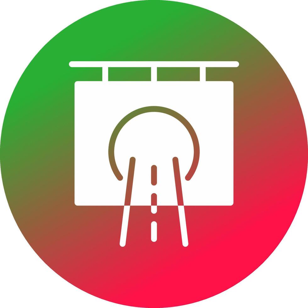 diseño de icono creativo de túnel vector