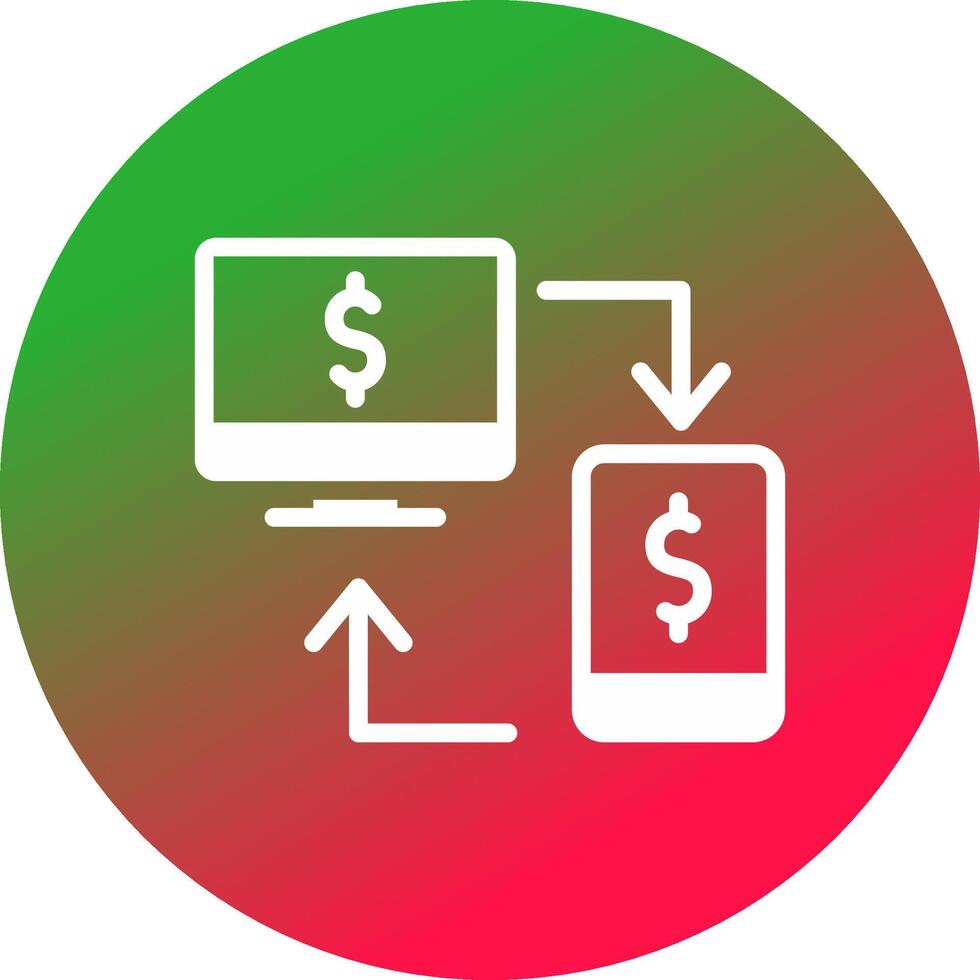 Online Transfer Creative Icon Design vector