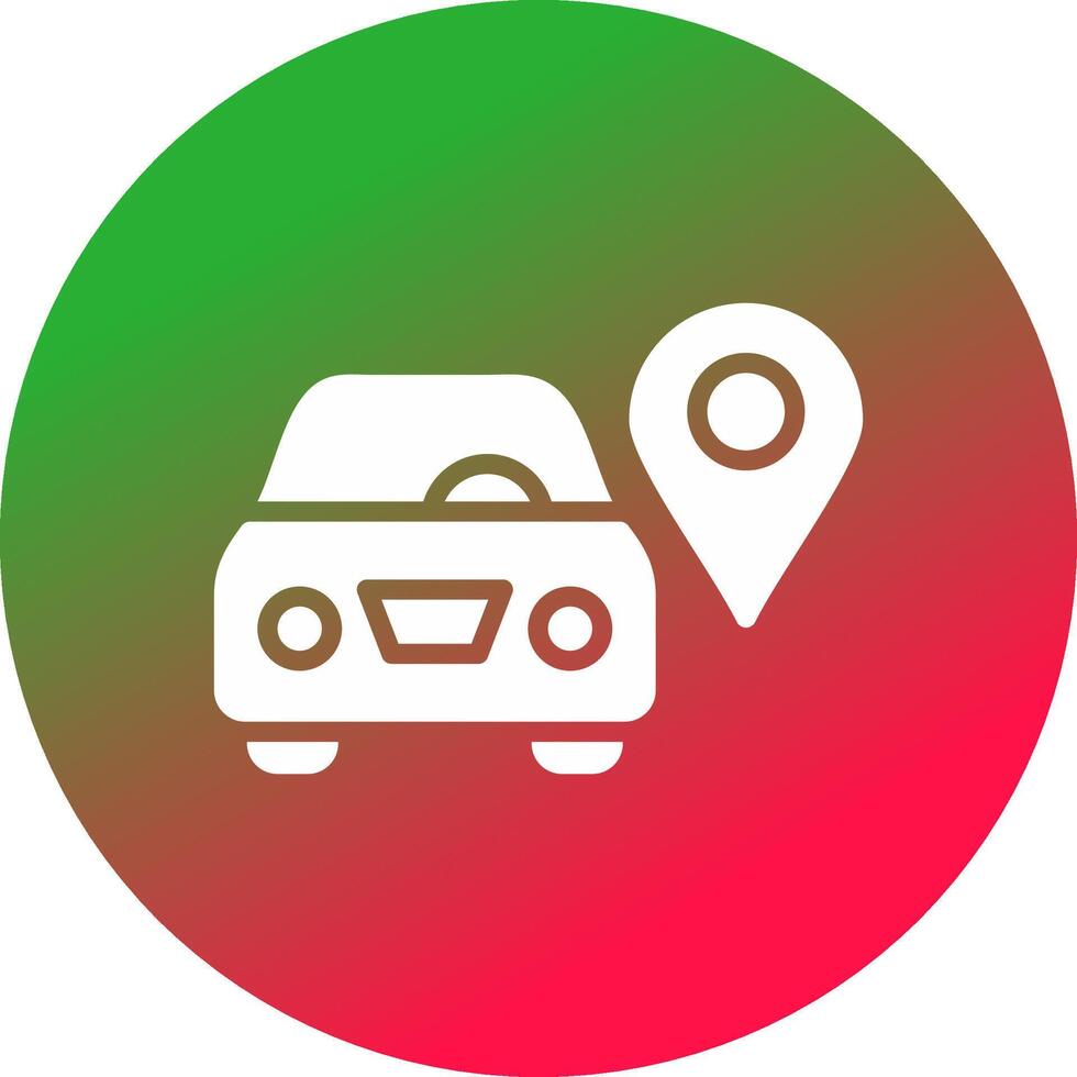 Car Location Creative Icon Design vector