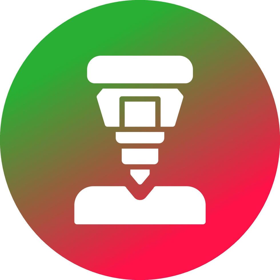 Drilling Machine Creative Icon Design vector