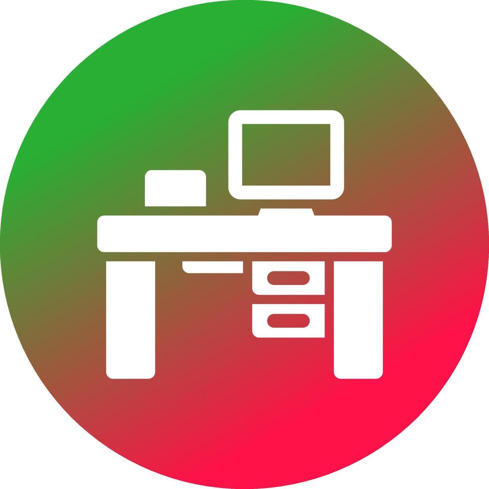 diseño de icono creativo de escritorio de oficina vector