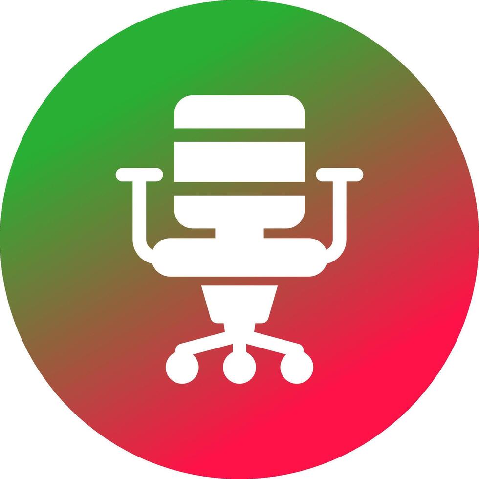 Office Chair Creative Icon Design vector