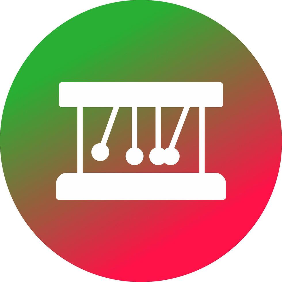 Newton Cradle Creative Icon Design vector