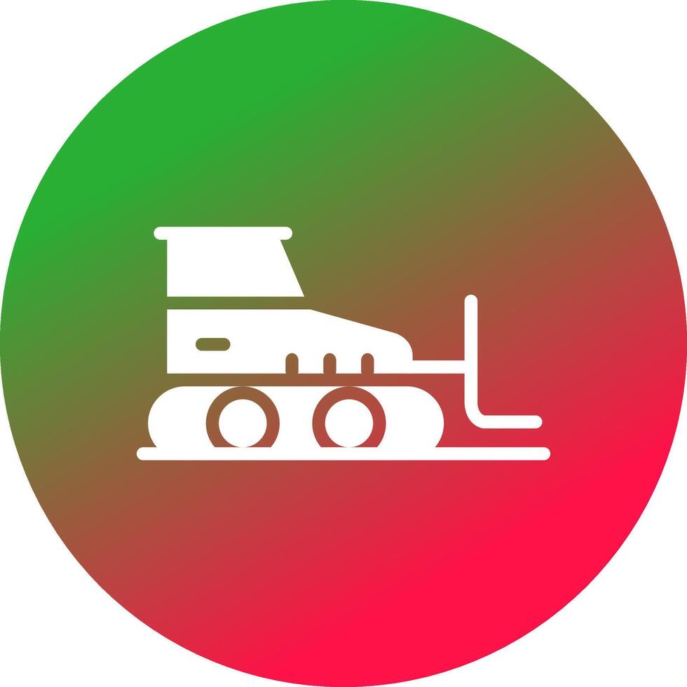 Bulldozer Creative Icon Design vector