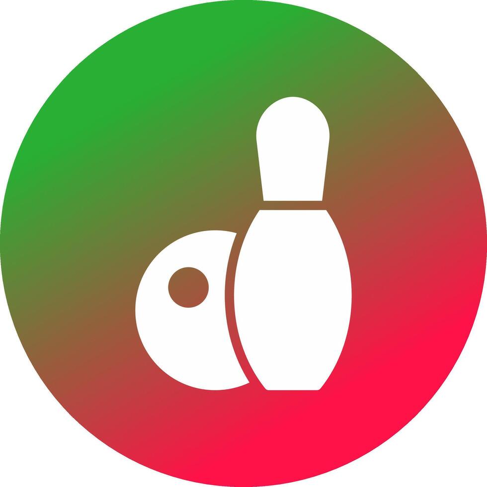 Bowling Creative Icon Design vector