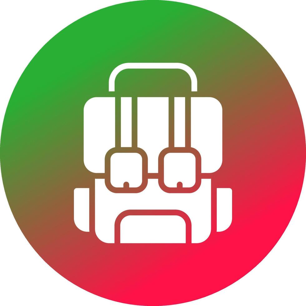 Backpack Creative Icon Design vector