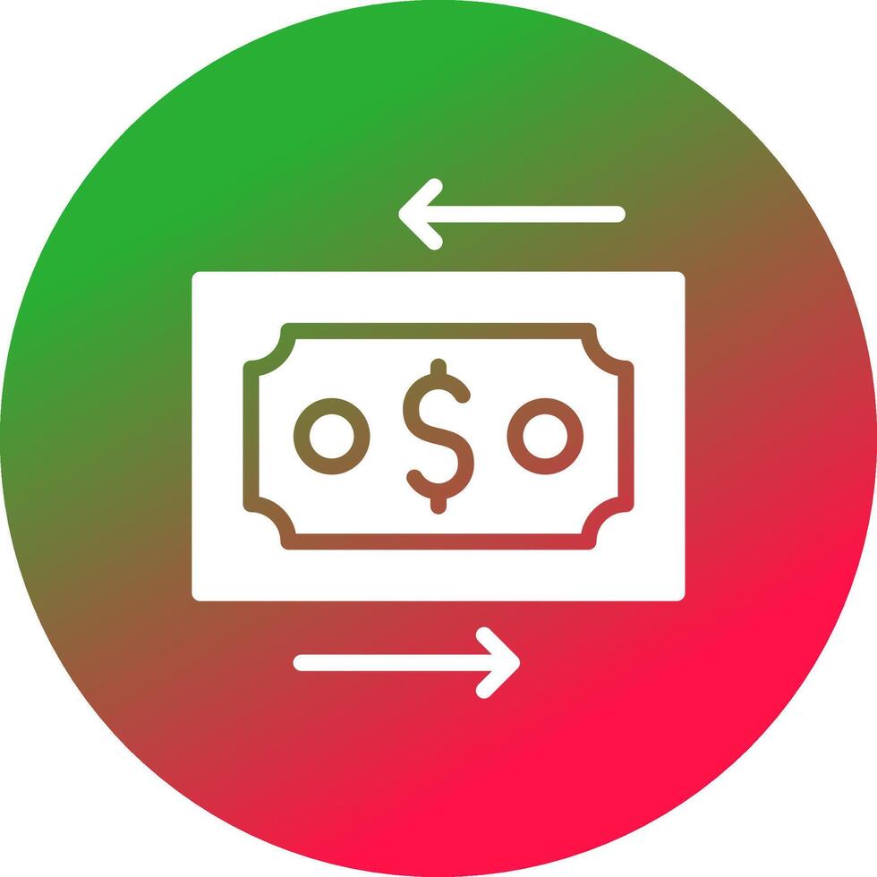 Money Transfer Creative Icon Design vector