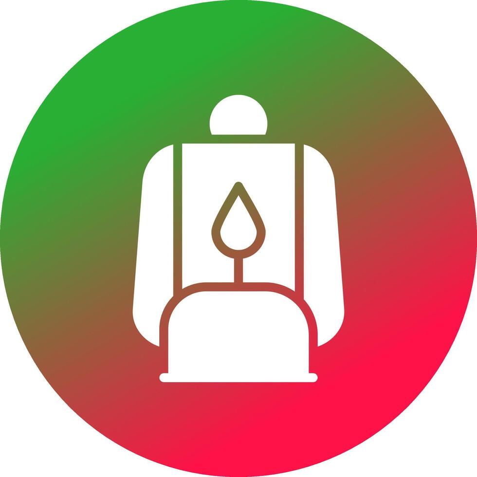 Oil Lamp Creative Icon Design vector