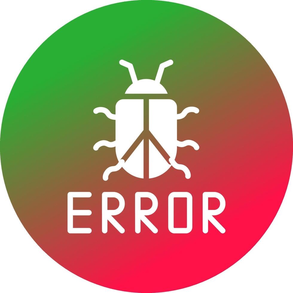 diseño de icono creativo de error vector