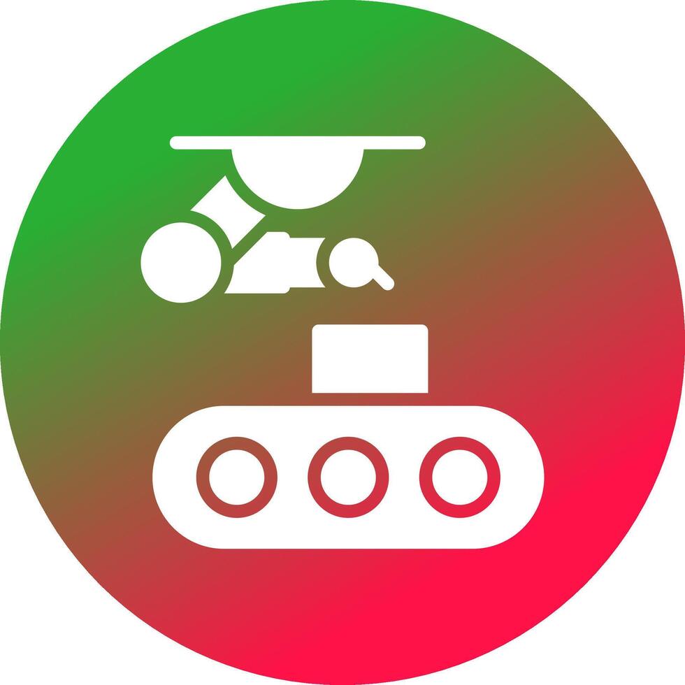 Conveyor Belt Creative Icon Design vector