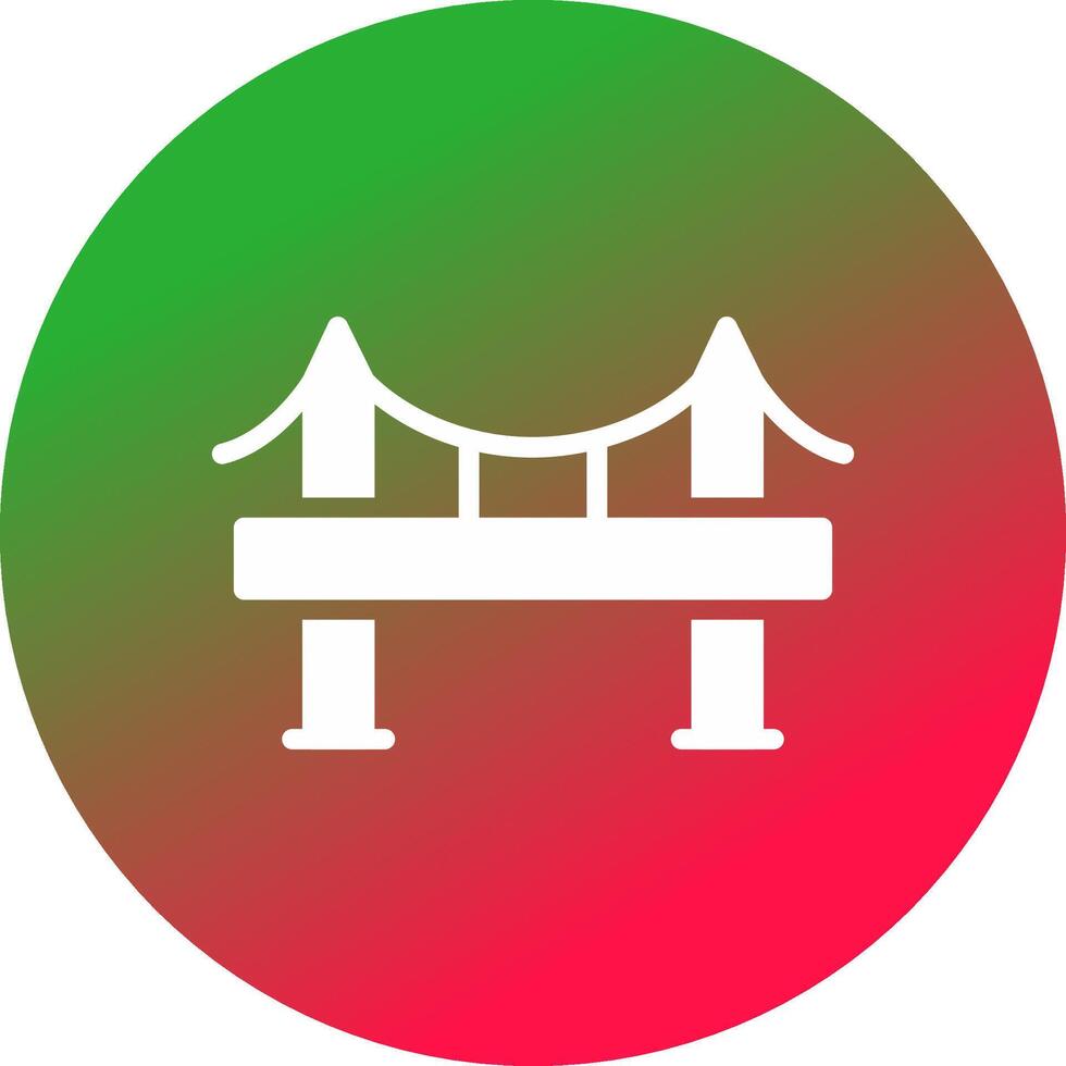 diseño de icono creativo de puente vector