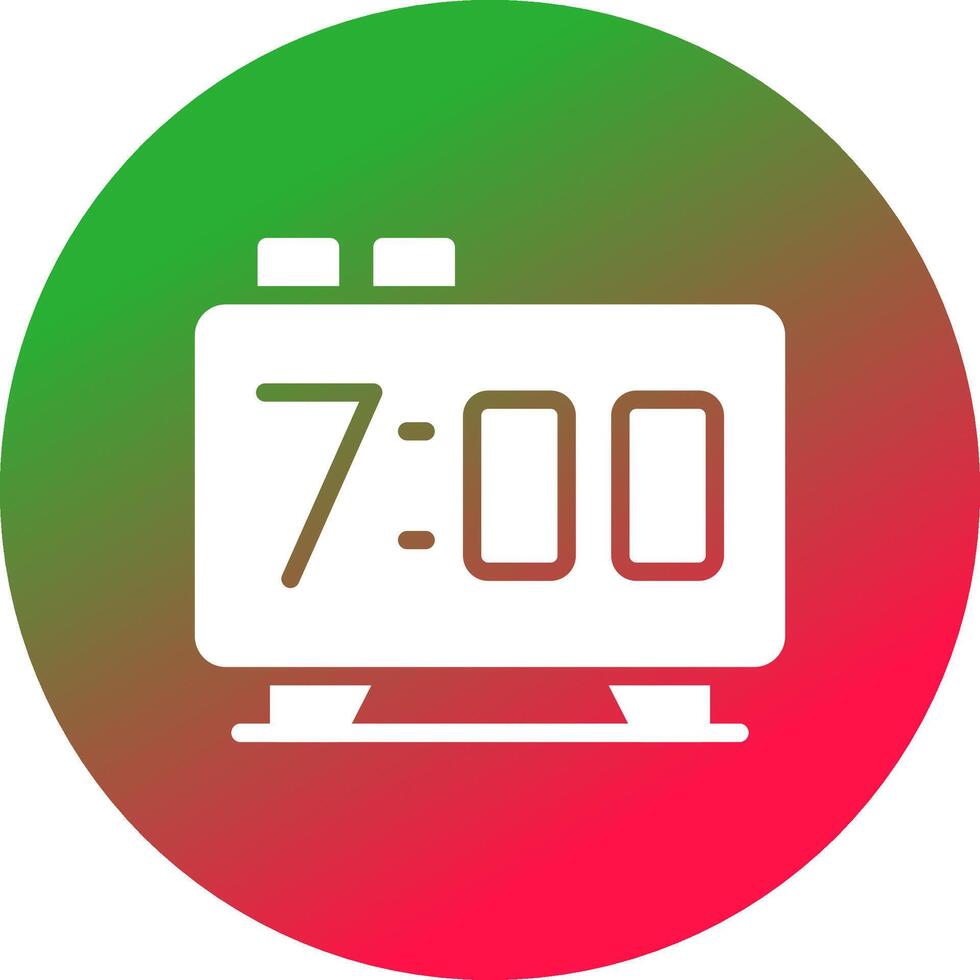 Alarm Clock Creative Icon Design vector