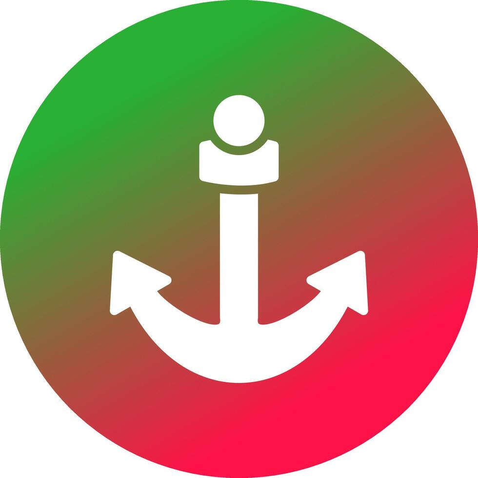 Anchor Creative Icon Design vector