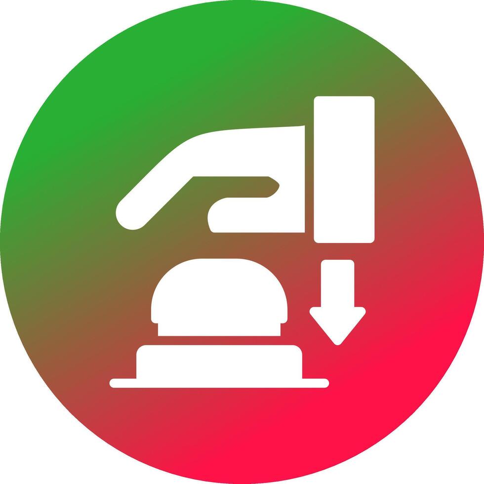 Emergency Button Creative Icon Design vector