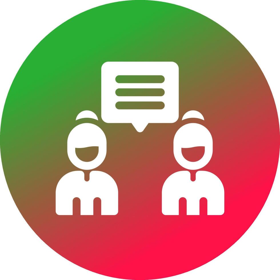 Discuss Creative Icon Design vector