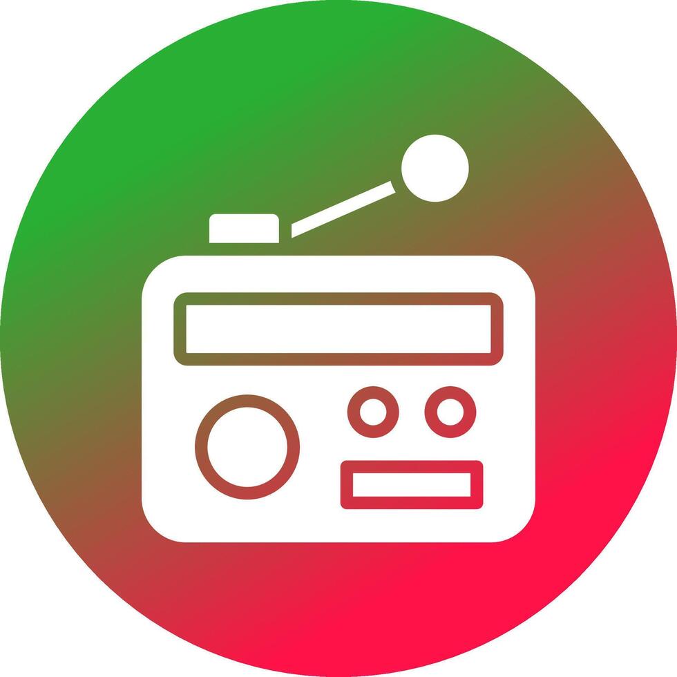 diseño de icono creativo de radio vector