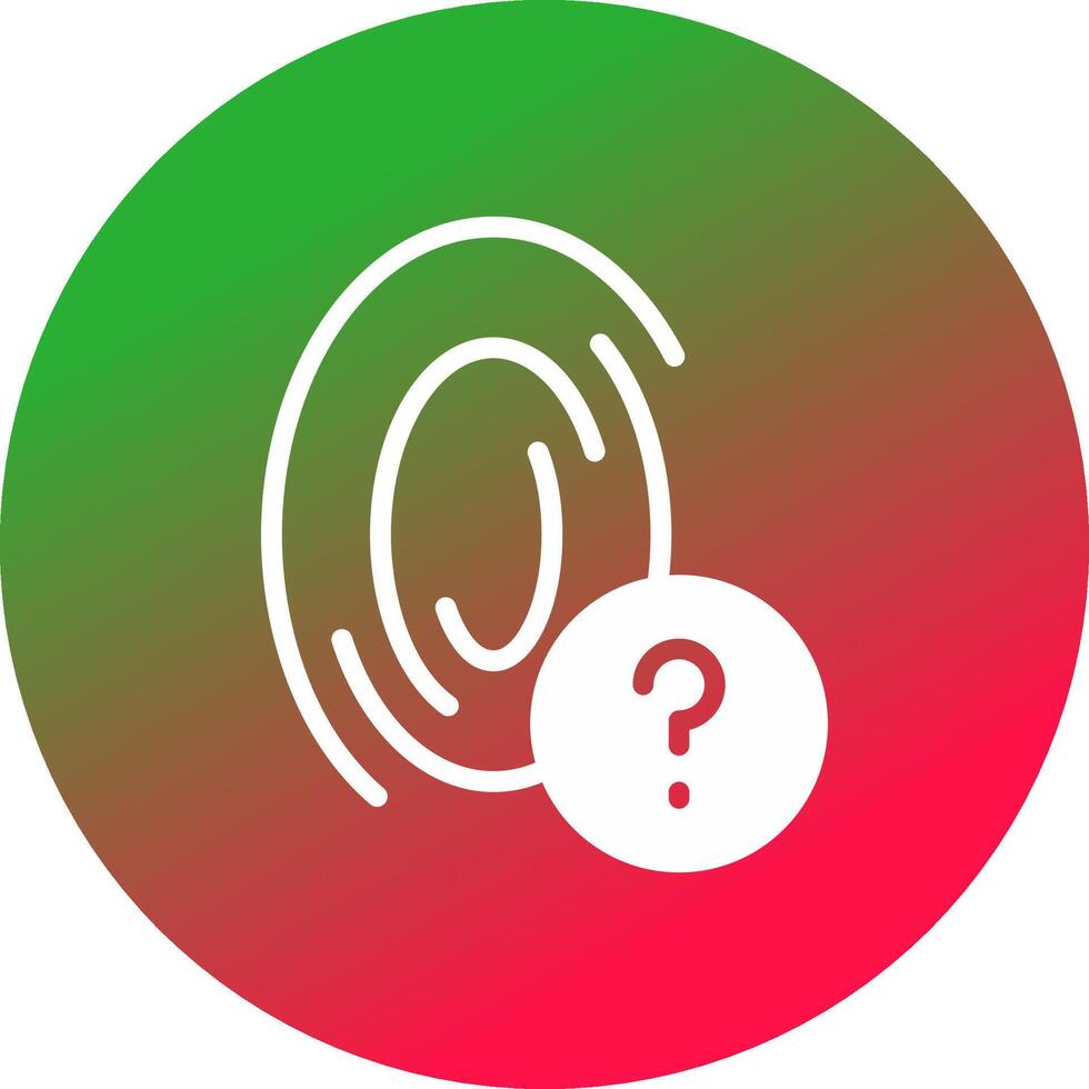 Fingerprint Creative Icon Design vector