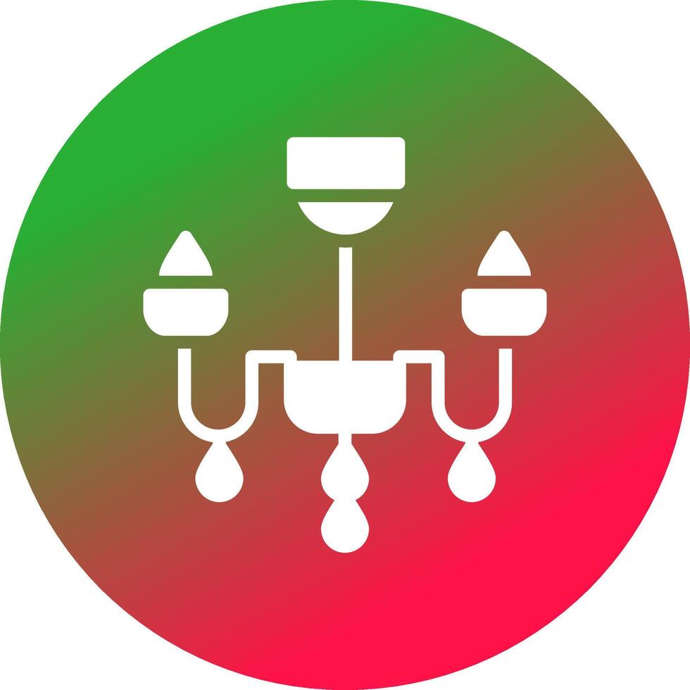 Chandelier Creative Icon Design vector