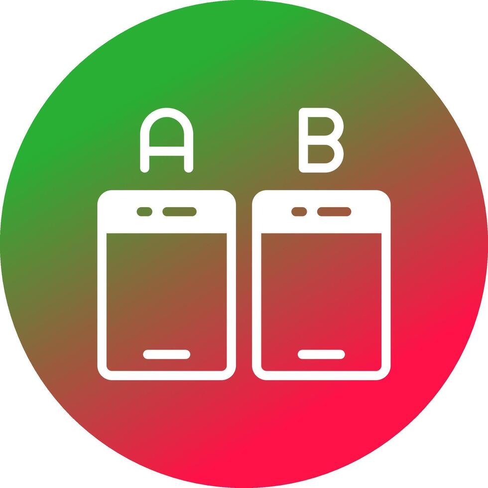 Ab Testing Creative Icon Design vector