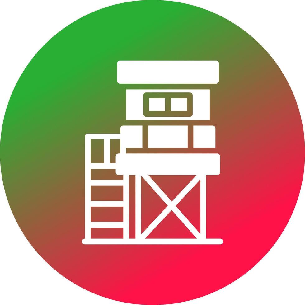 diseño de icono creativo de torre de vigilancia vector