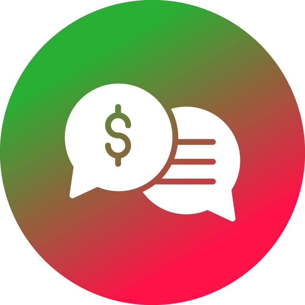Business Dialog Creative Icon Design vector