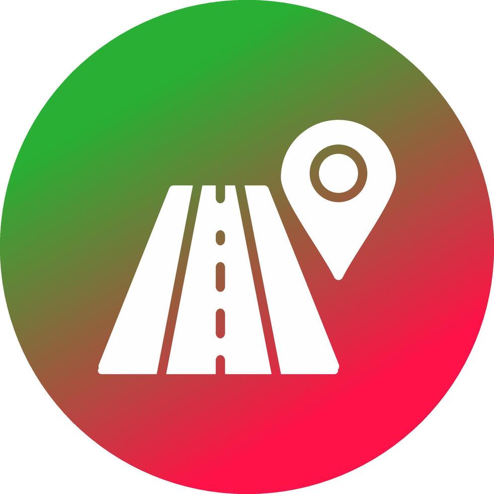 Road Creative Icon Design vector