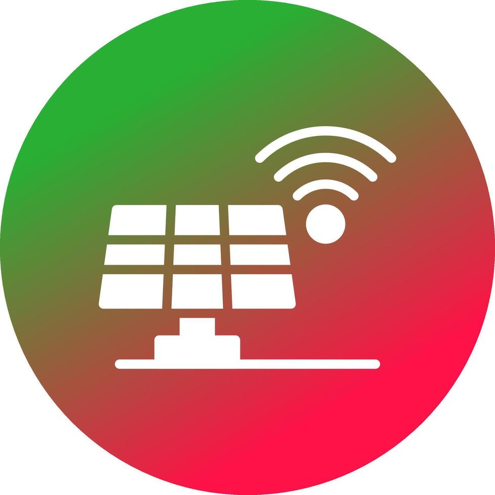 Solar Panel Creative Icon Design vector