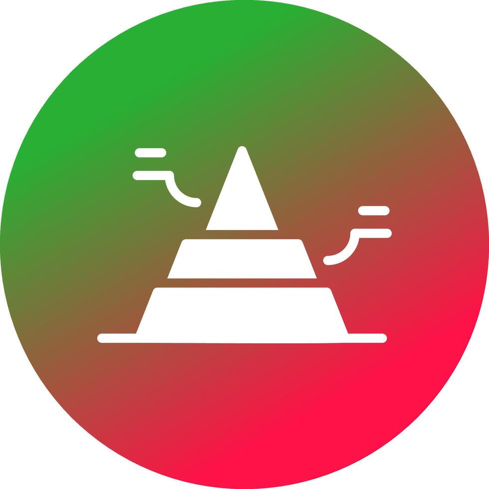 Basic Pyramid Creative Icon Design vector