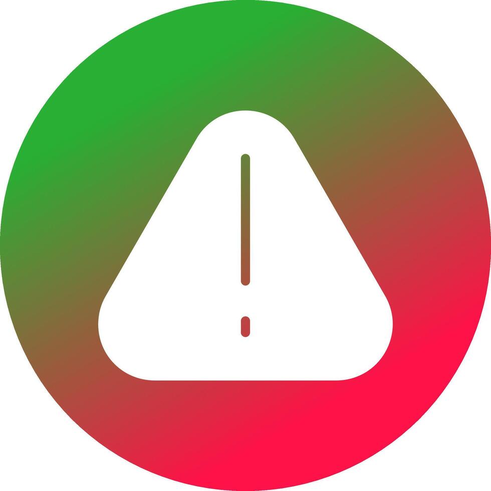 Warning Creative Icon Design vector