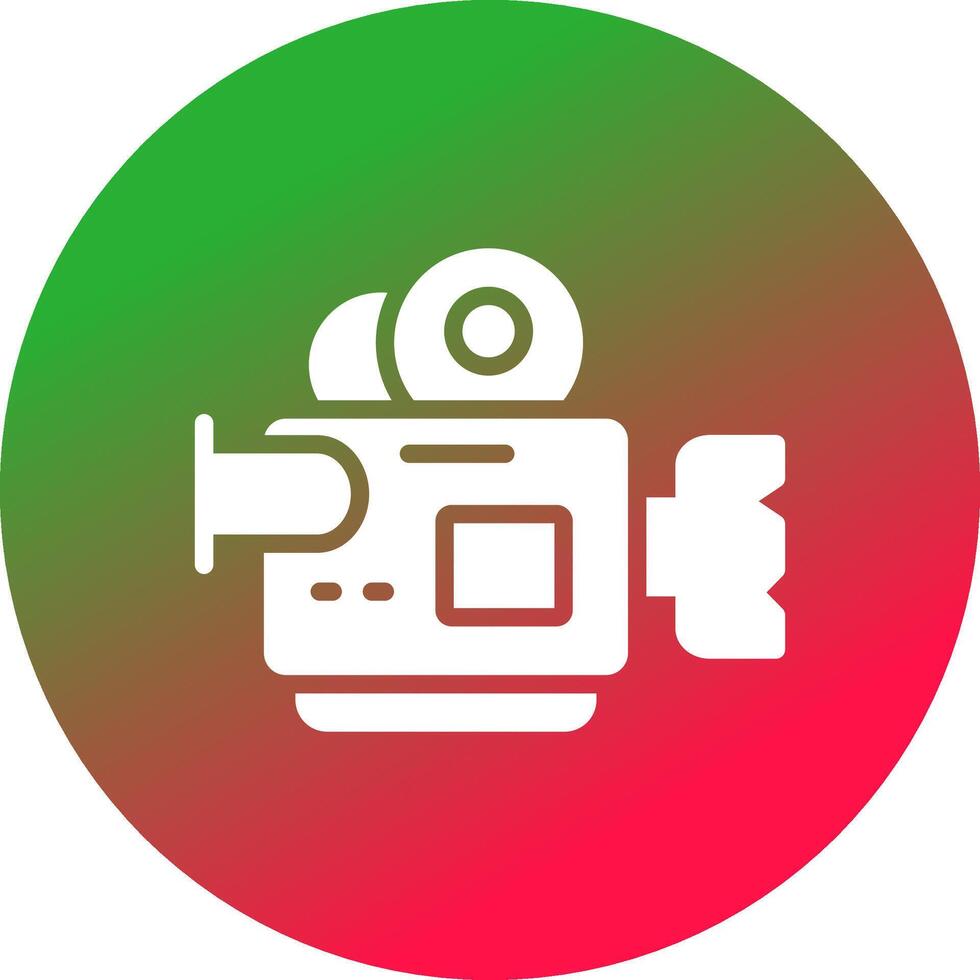 Video Camera Creative Icon Design vector