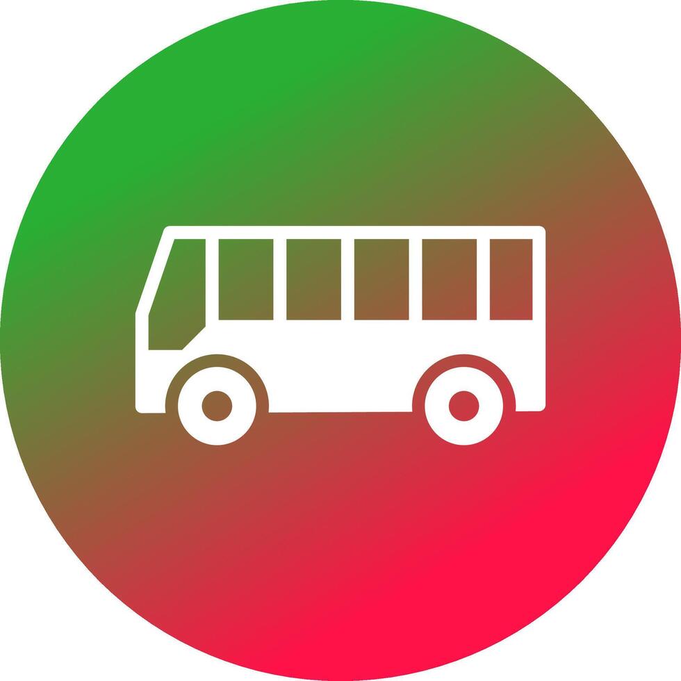 Bus Creative Icon Design vector