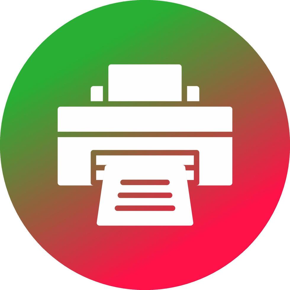 Printer Creative Icon Design vector